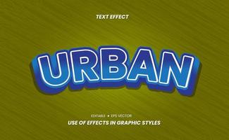 Text Effect Sticker with Color and 3D Design vector