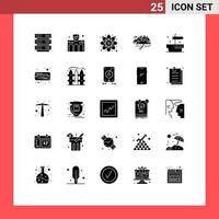 25 Creative Icons Modern Signs and Symbols of crack landscape property hill science Editable Vector Design Elements