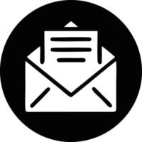 envelope icon in black vector image, illustration of envelope in black on white background, an envelope design on a white background