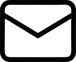 envelope icon in black vector image, illustration of envelope in black on white background, an envelope design on a white background