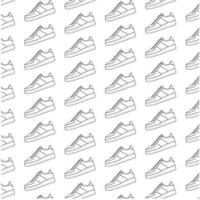 diseño de ilustración vectorial plana del patrón de zapatillas retro. se puede utilizar para medios de impresión vector