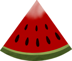 Aquarellfarbe Wassermelone png