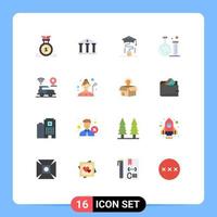 16 Creative Icons Modern Signs and Symbols of location education mouse lab tube Editable Pack of Creative Vector Design Elements