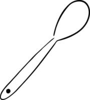 spoon icon symbol in white background, illustration of purchase icon symbol in black on white background, a spoon design on a white background vector