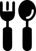 spoon icon symbol in white background, illustration of purchase icon symbol in black on white background, a spoon design on a white background vector