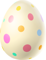 Joyeuses pâques oeuf coloré isolé png