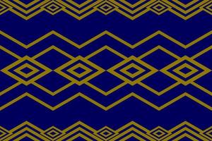 Luxurious elegant gold and deep blue color seamless interlaces geometric seamless design pattern vector for backdrop background wall paper fabric textile home and decoration paper wrap notebook