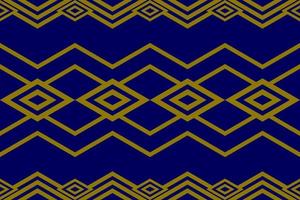 lujoso y elegante color dorado y azul profundo entrelazados sin costura patrón de diseño geométrico sin costuras vector para telón de fondo papel de pared tela textil hogar y decoración cuaderno de envoltura de papel