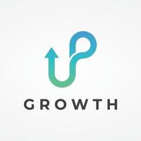 Financial and career creative growth and progress logo design with arrow direction sign. Logo for business,progress and career symbol. vector