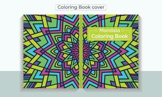 Coloring book cover for adults and ready to print vector