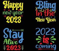 Happy New Year SVG Design. vector