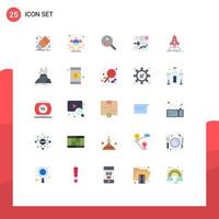 25 Universal Flat Colors Set for Web and Mobile Applications progress send health file people Editable Vector Design Elements