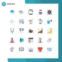 25 Universal Flat Colors Set for Web and Mobile Applications marketing youtube app video development Editable Vector Design Elements