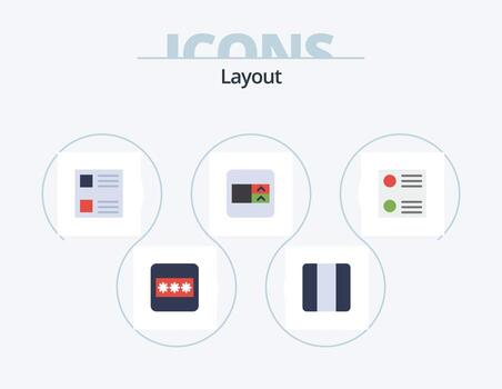Layout Flat Icon Pack 5 Icon Design. . . layout. radio button. wireframe vector
