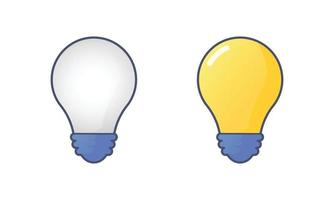 Illustration of lightbulb energy, light and bright. creativity idea business innovation, on transparent background vector