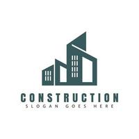 diseño creativo del logotipo de construcción, vector del logotipo de construcción.