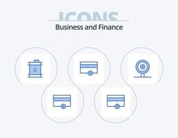 Finance Blue Icon Pack 5 Icon Design. target. business. barrel. payments. finance vector