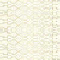 Golden Geometric Pattern on White Background. vector