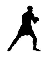 Vector illustration of Boxers Silhouette