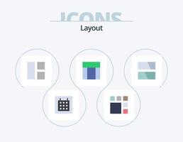 Layout Flat Icon Pack 5 Icon Design. . . webpage. layout. frame vector