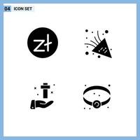 Set of Modern UI Icons Symbols Signs for zloty christian money party time easter Editable Vector Design Elements