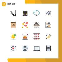 16 Creative Icons Modern Signs and Symbols of library book data visual sketch Editable Pack of Creative Vector Design Elements