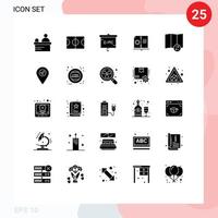 25 Creative Icons Modern Signs and Symbols of synchronize map lab instruction guide Editable Vector Design Elements