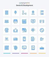 Creative Device And Development 25 Blue icon pack  Such As device. hotel. device. security. camera vector