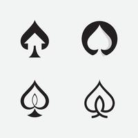 icono de vector de diseño de logotipo de ases