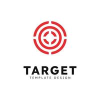Target logo arrow direction, circle target Vector illustration