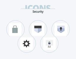 Security Flat Icon Pack 5 Icon Design. . shield. protect. security. key vector