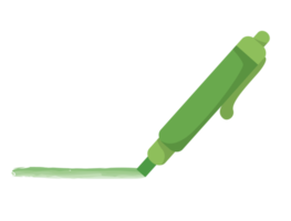 green highlighter pen isolated png