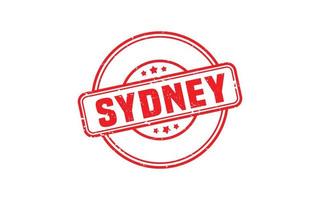 sello de goma de sydney australia con estilo grunge sobre fondo blanco vector