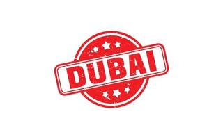 DUBAI stamp rubber with grunge style on white background vector