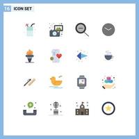 Universal Icon Symbols Group of 16 Modern Flat Colors of holding games out flame time Editable Pack of Creative Vector Design Elements
