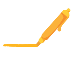 geel markeerstift pen geïsoleerd png