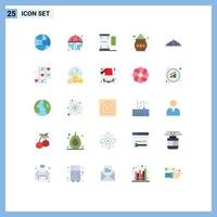 Set of 25 Modern UI Icons Symbols Signs for nature hill scan powder india Editable Vector Design Elements