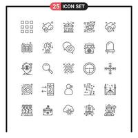 25 Creative Icons Modern Signs and Symbols of refresh email message secure mailing email Editable Vector Design Elements