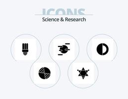 Science Glyph Icon Pack 5 Icon Design. . sun. light. structure. science vector