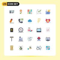 25 Creative Icons Modern Signs and Symbols of folder ok spring good idea Editable Vector Design Elements