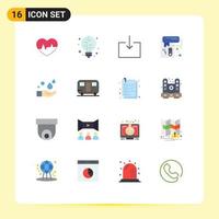 16 Creative Icons Modern Signs and Symbols of soap cleaning arrow tool paint Editable Pack of Creative Vector Design Elements