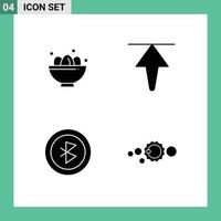Creative Icons Modern Signs and Symbols of bowl connection egg home solar Editable Vector Design Elements
