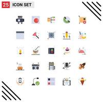 Stock Vector Icon Pack of 25 Line Signs and Symbols for pci devices base computers shop Editable Vector Design Elements