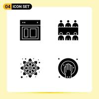 Creative Icons Modern Signs and Symbols of design india web meeting rangoli Editable Vector Design Elements