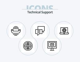 Technical Support Line Icon Pack 5 Icon Design. center. text message. mobile. support. chat vector