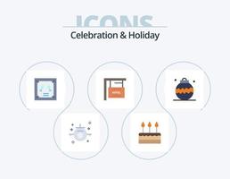 Celebration and Holiday Flat Icon Pack 5 Icon Design. celebration. holiday. party. hanging. letter vector