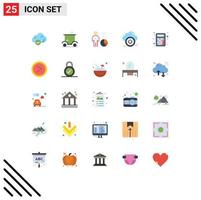 Stock Vector Icon Pack of 25 Line Signs and Symbols for cloud close sports shutdown management Editable Vector Design Elements