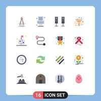 Stock Vector Icon Pack of 16 Line Signs and Symbols for flag management appliances filtering business Editable Pack of Creative Vector Design Elements