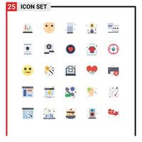 Set of 25 Modern UI Icons Symbols Signs for camera dollar iot business idea Editable Vector Design Elements