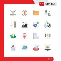 16 Creative Icons Modern Signs and Symbols of cinema server rack folder server hosting zip Editable Pack of Creative Vector Design Elements